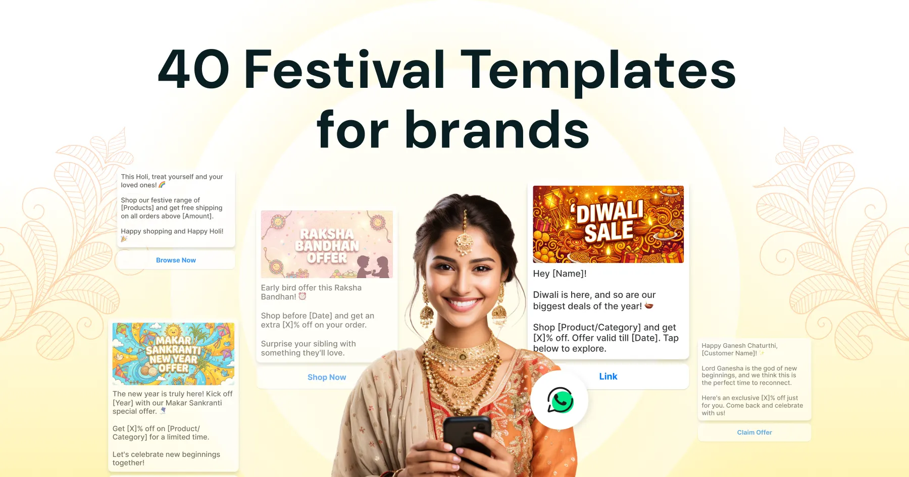 40 Festival Templates for WhatsApp: Diwali, Holi, Eid, Christmas & More