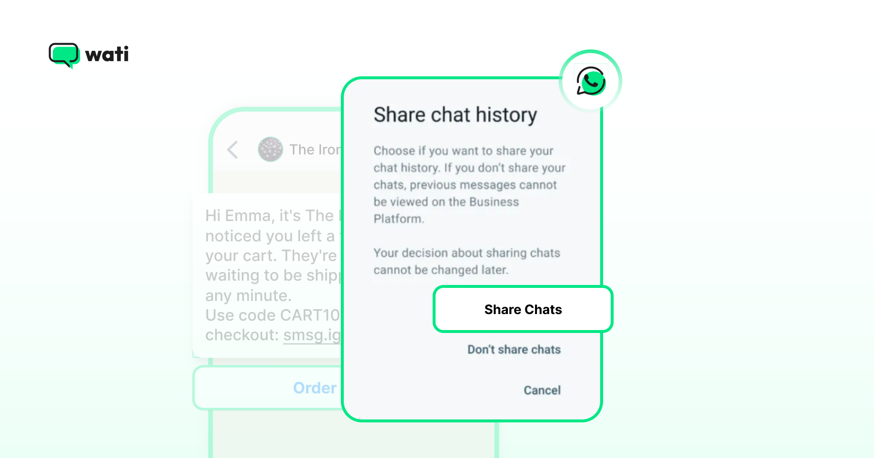 Share chat history for syncing