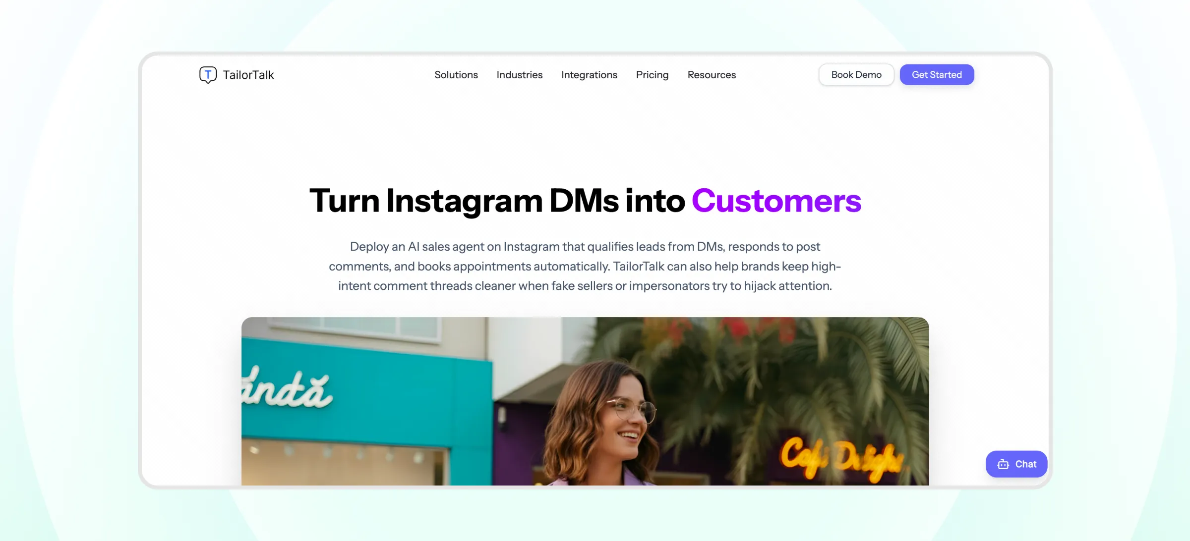 Homepage of Tailortalk