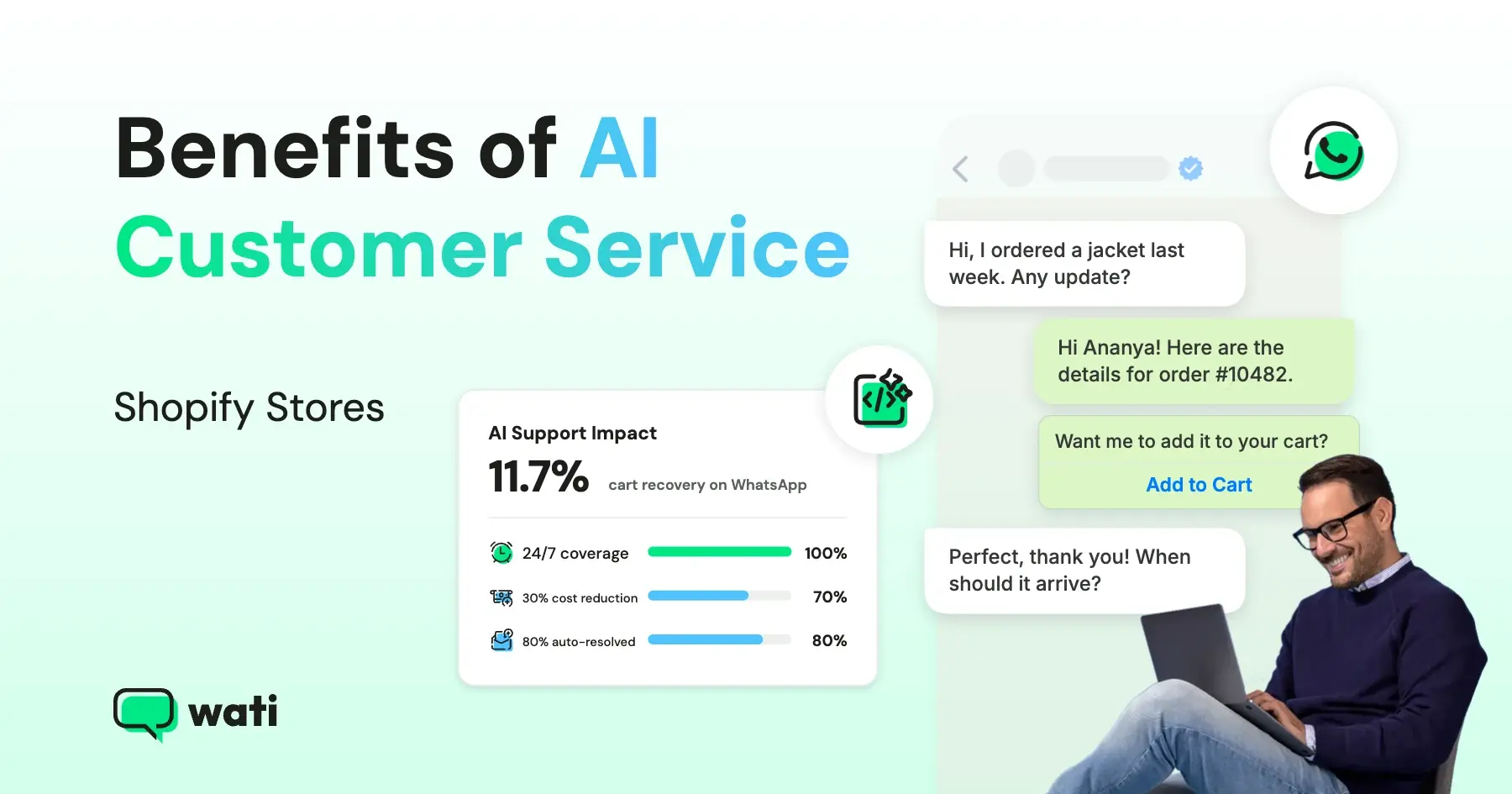 9 Benefits of AI Customer Service for Shopify Stores