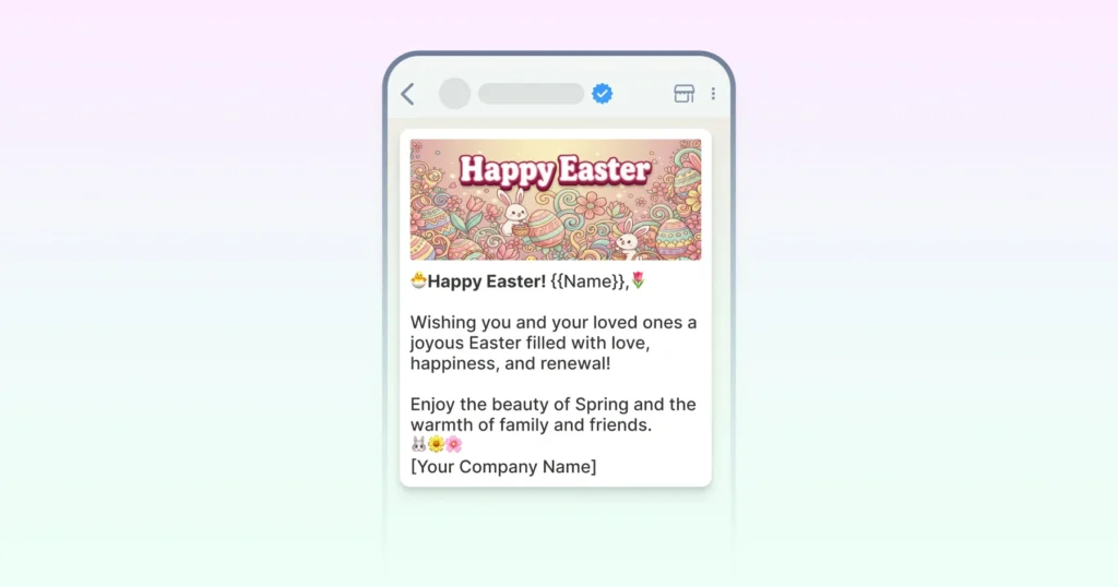 The "Warm Holiday Wish" (WhatsApp Greeting Message)