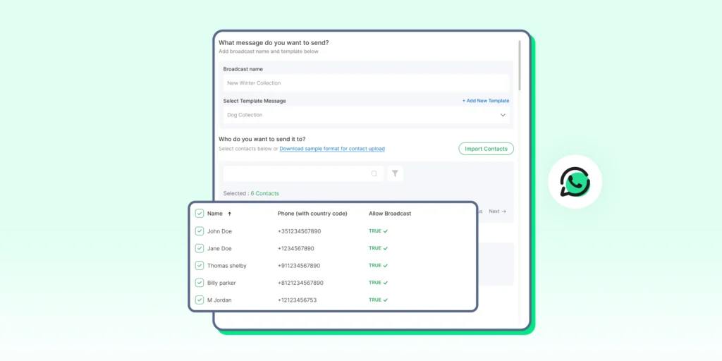 Automating message and scheduling them using WhatsApp broadcast lists