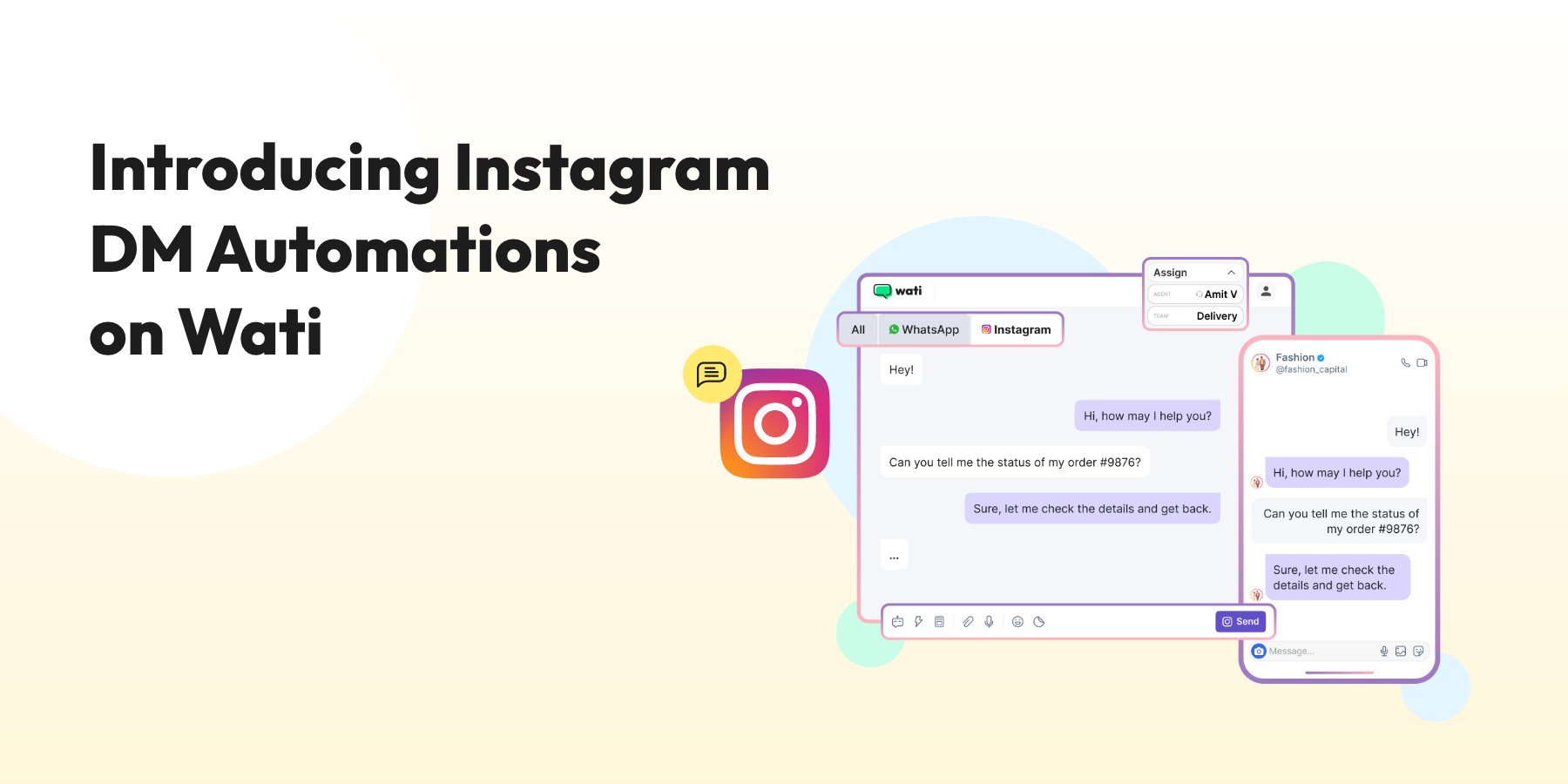 Introducing Instagram DM automations on Wati
