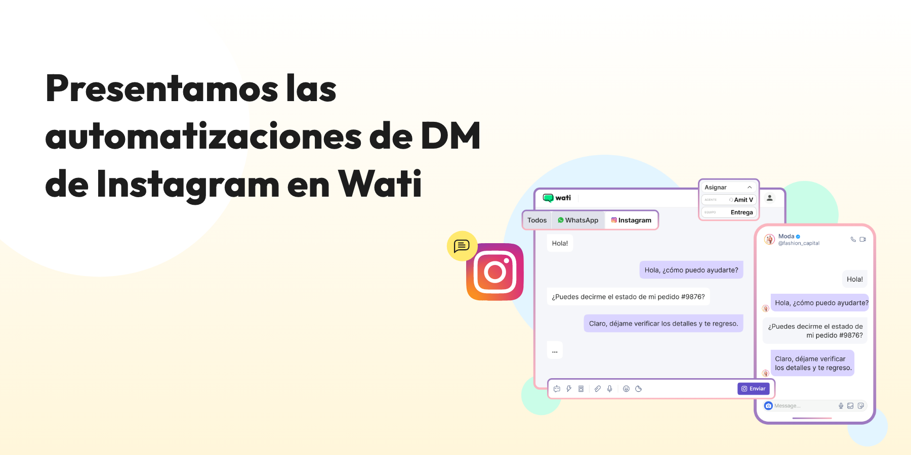 Presentando las automatizaciones de DM en Instagram en Wati