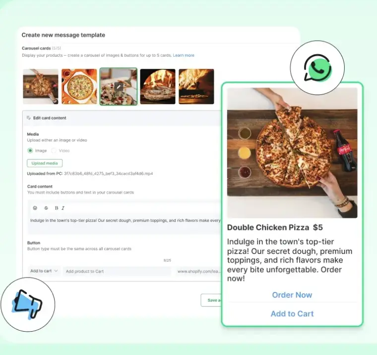 Creating a new template WhatsApp message using Wati
