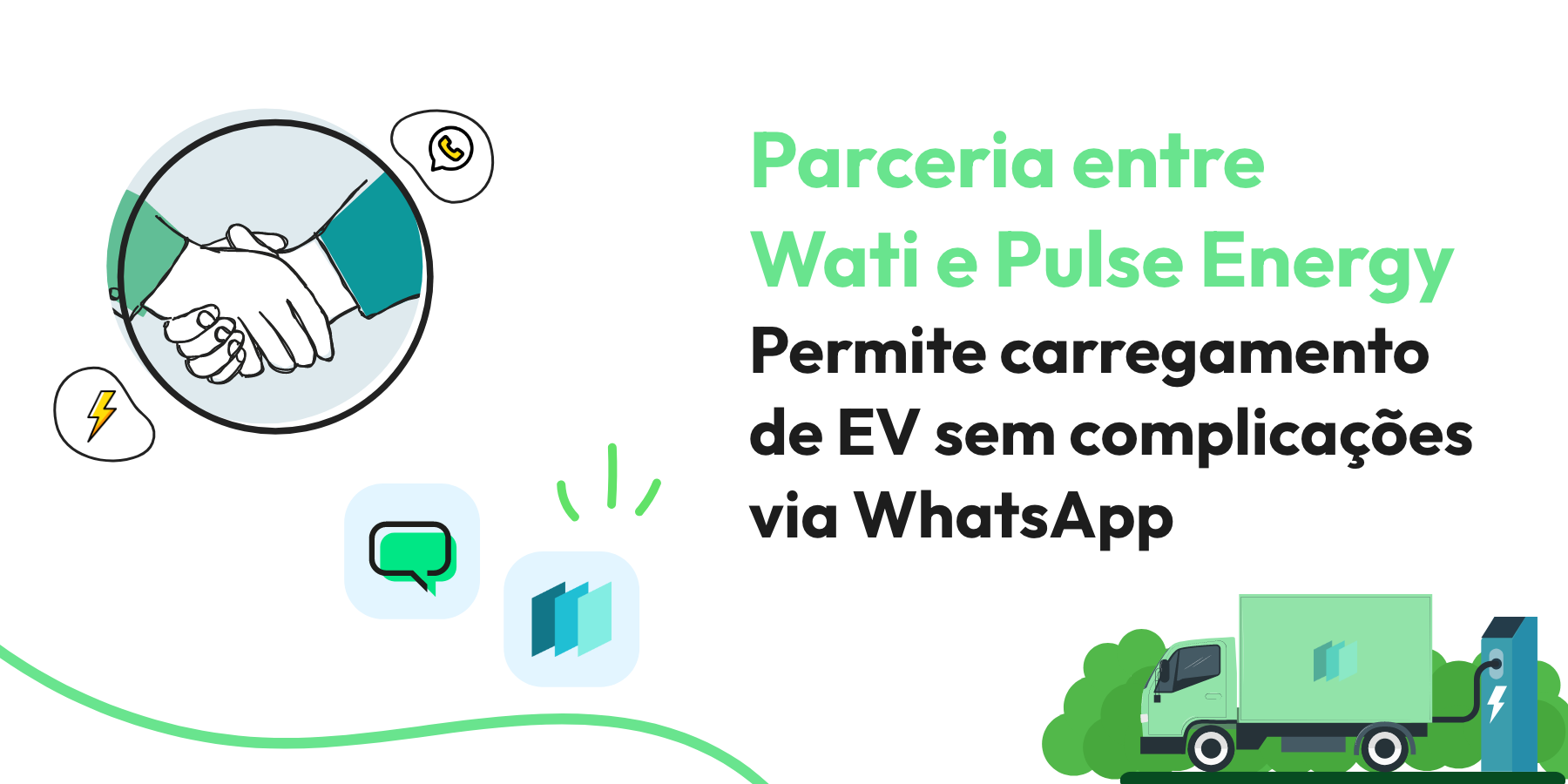 Parceria entre Wati e Pulse Energy permite carregamento de EV sem complicações via WhatsApp
