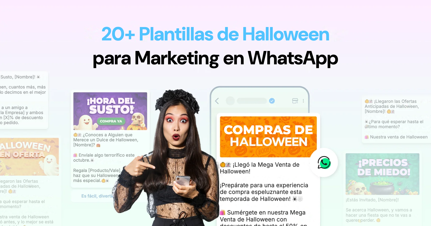 Más de 20 Plantillas de WhatsApp para Halloween que Impulsan Tus Ventas Este Octubre