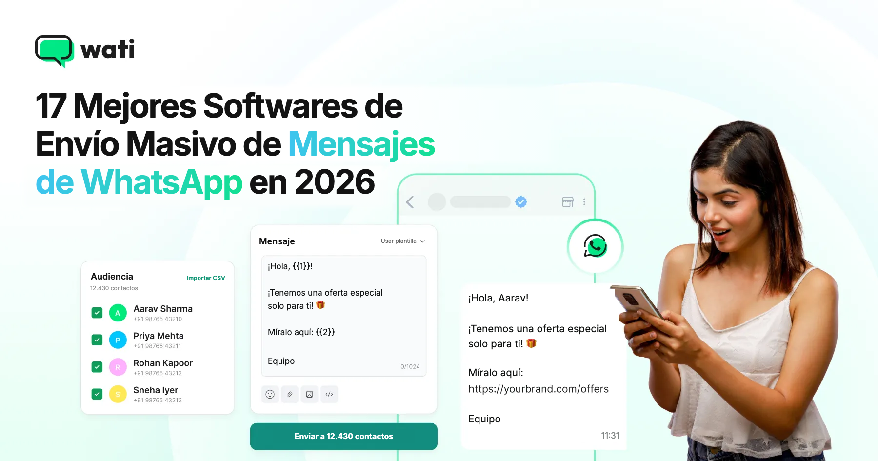 Los 17 Mejores Softwares de Envío Masivo de Mensajes de WhatsApp en 2026