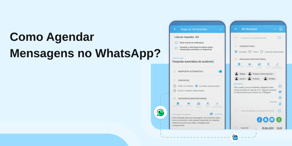 Como Agendar Mensagens no WhatsApp (Android, iPhone, Web e API)