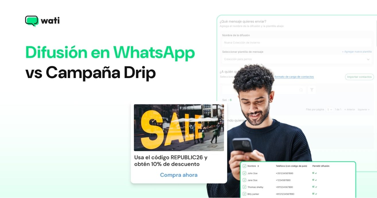 WhatsApp Broadcast vs. Campaña Drip: Cómo Elegir la Correcta