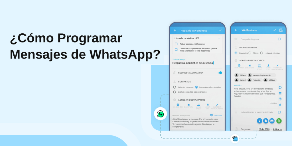 Cómo Programar Mensajes en WhatsApp (Android, iPhone, Web y API)