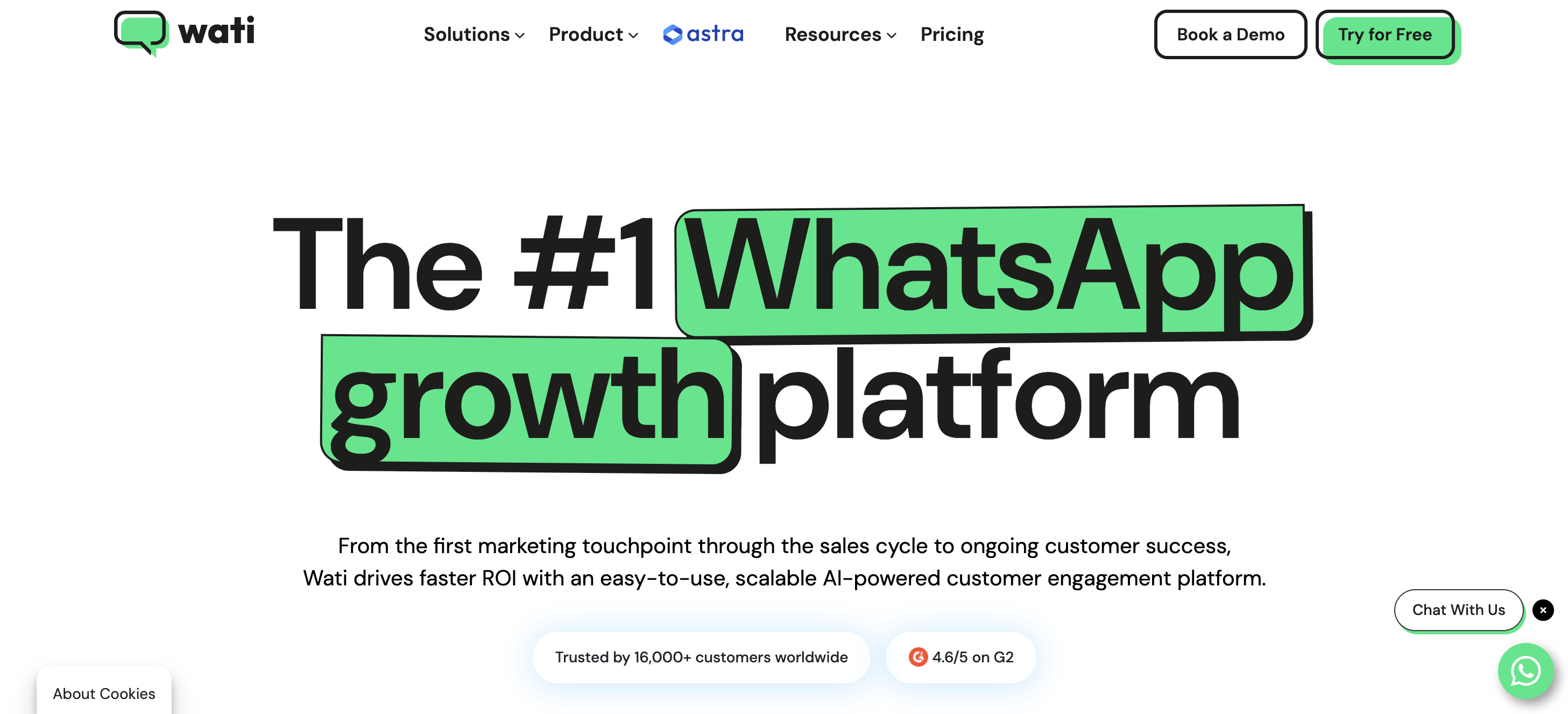 Wati home page