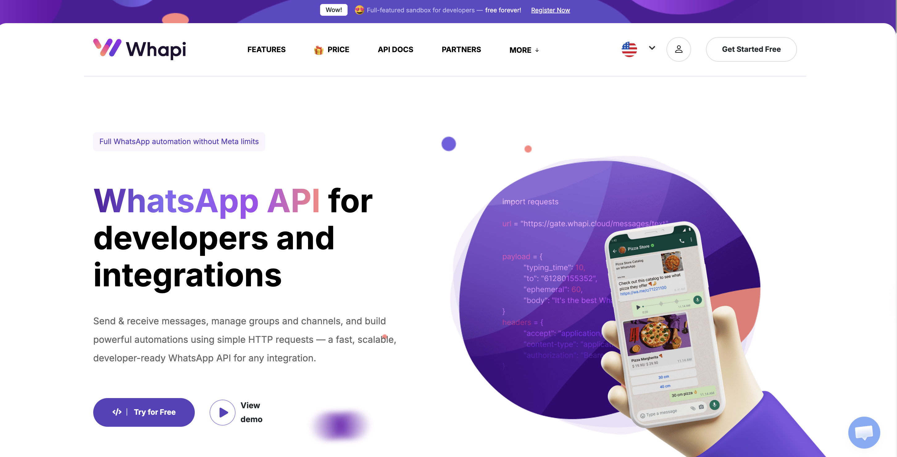 Whapi.Cloud WhatsApp API for developers