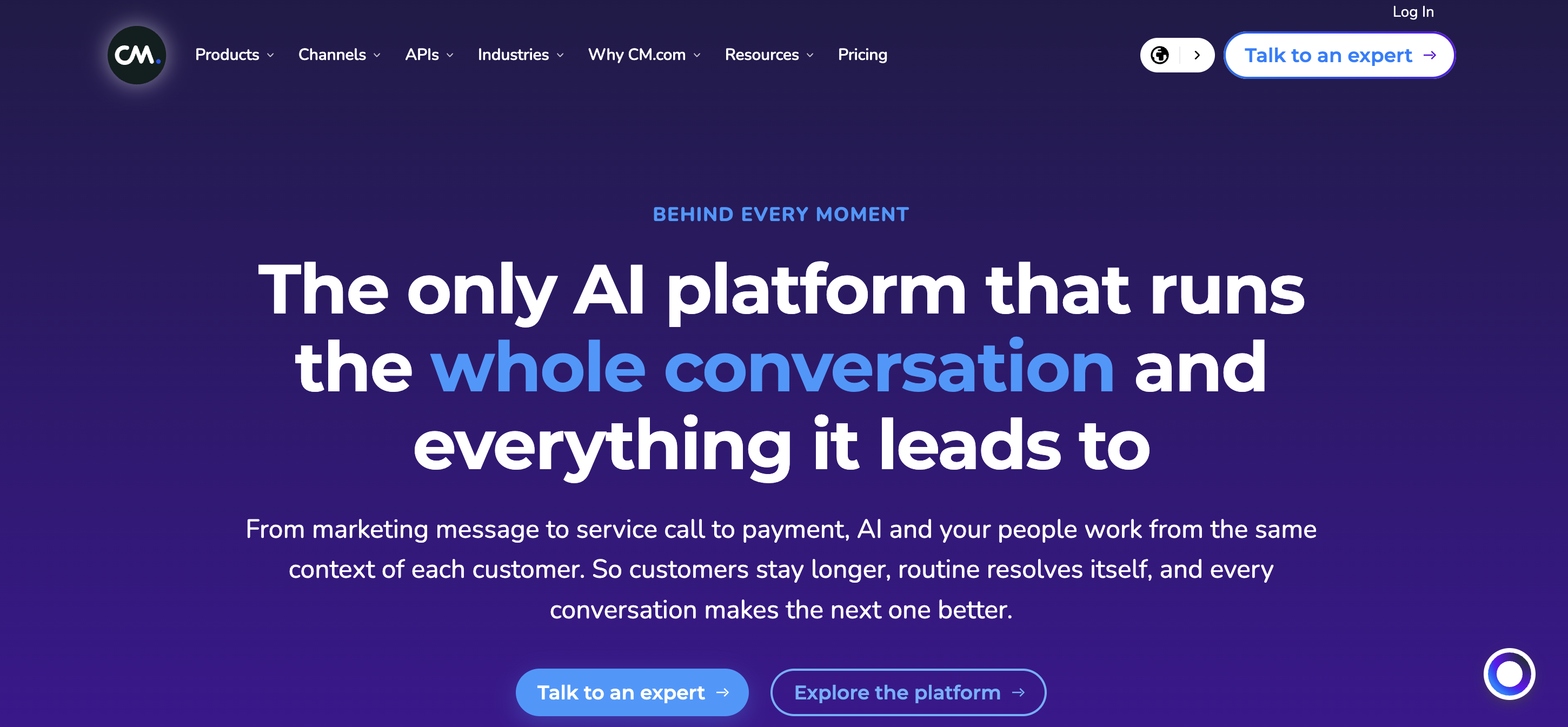 CM.com WhatsApp Business API and conversational AI solutions