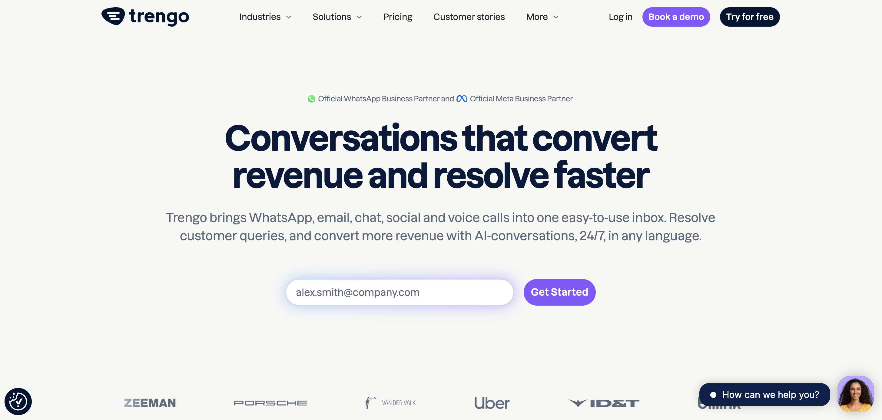 Trengo shared inbox with WhatsApp Business API