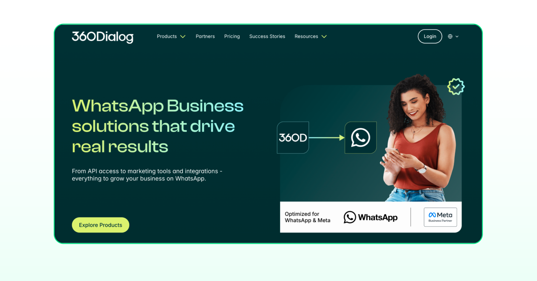 360dialog Homepage 
