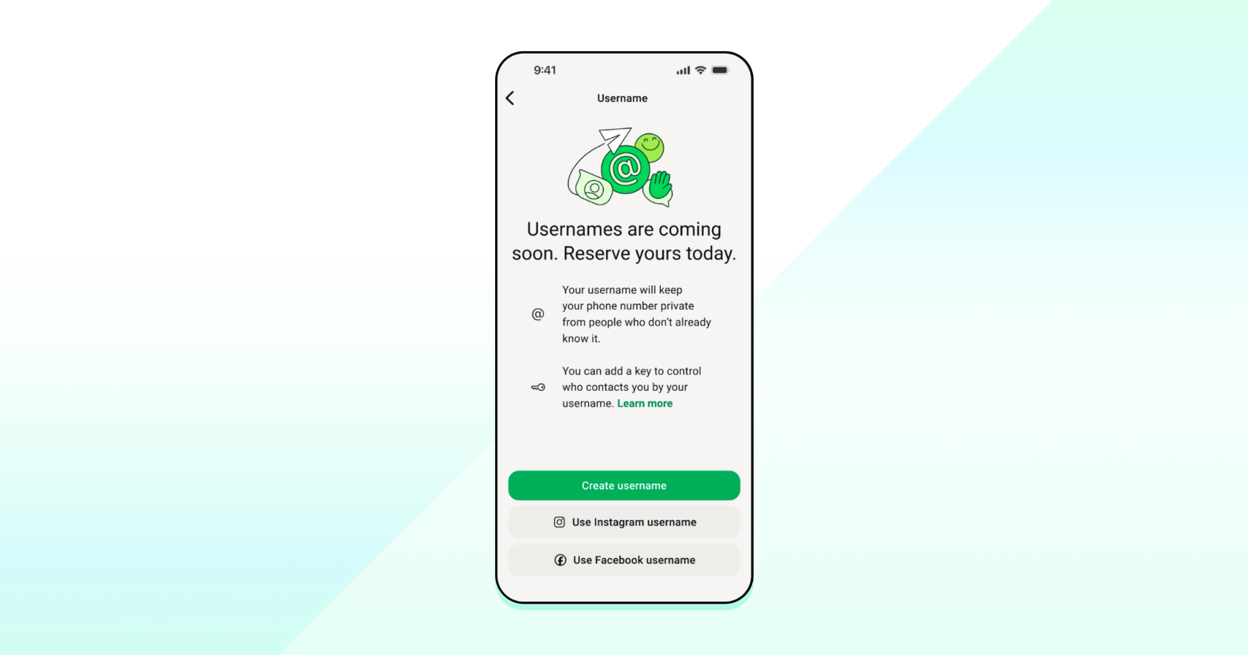 Reserving WhatsApp Usernames