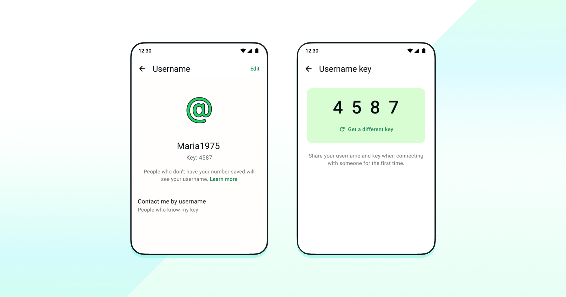 WhatsApp username key