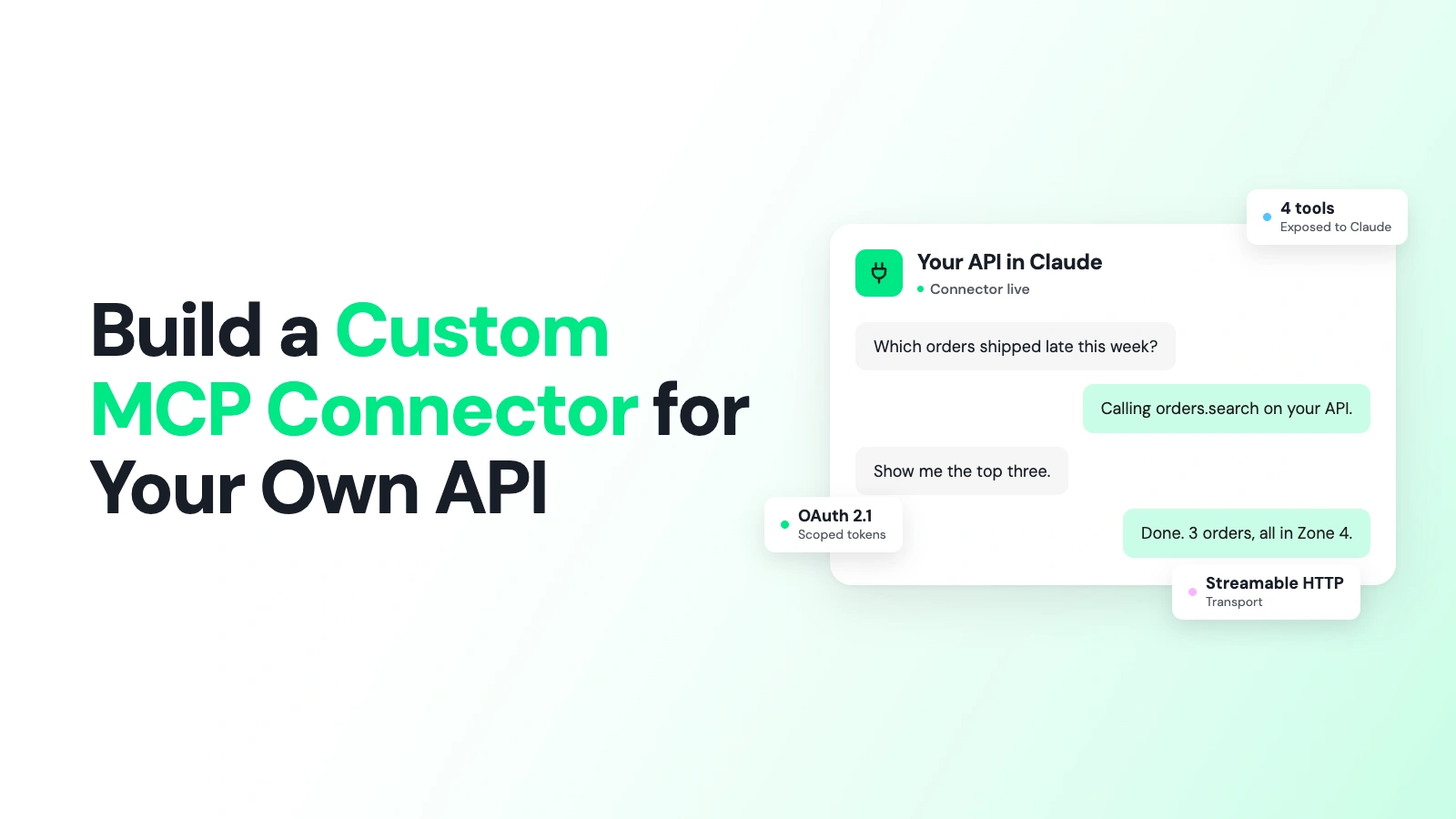 How to Build a Custom MCP Connector for Your Own API