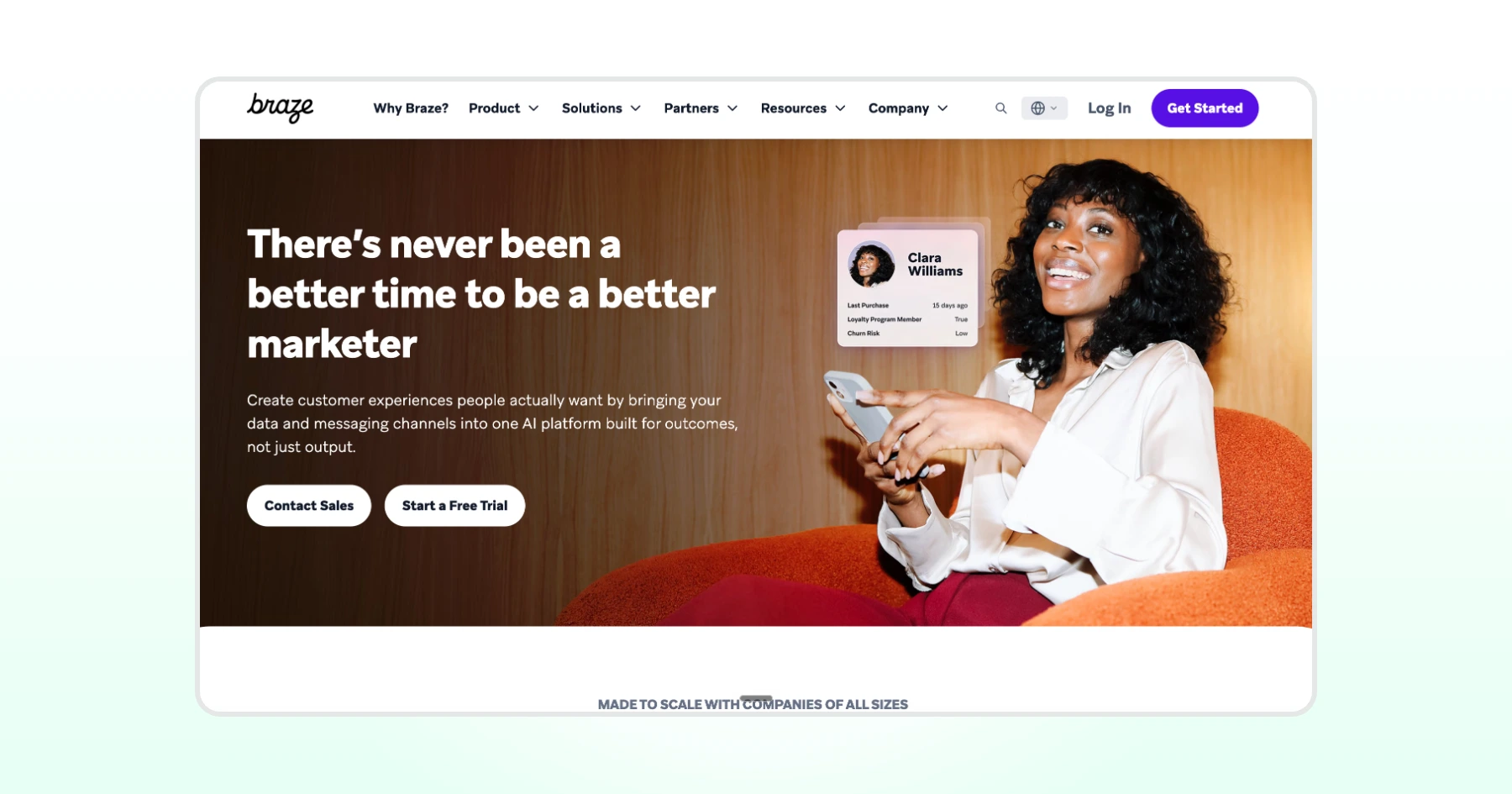 Braze Homepage