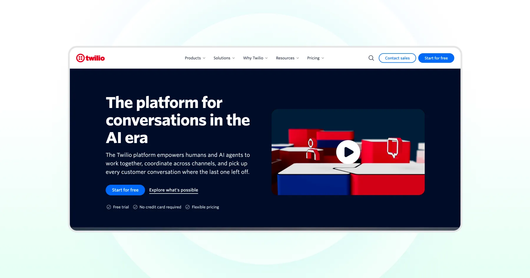Twilio Homepage