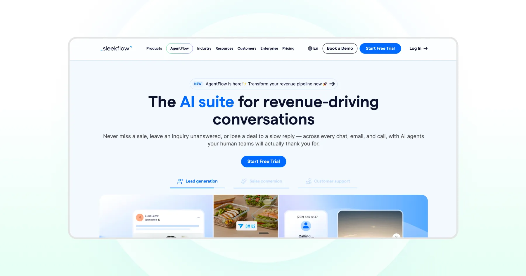 SleekFlow Homepage