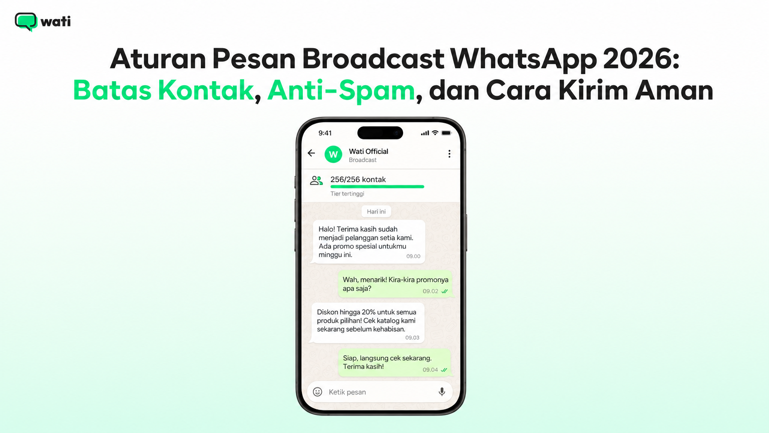 Illustration for article about aturan pesan broadcast whatsapp