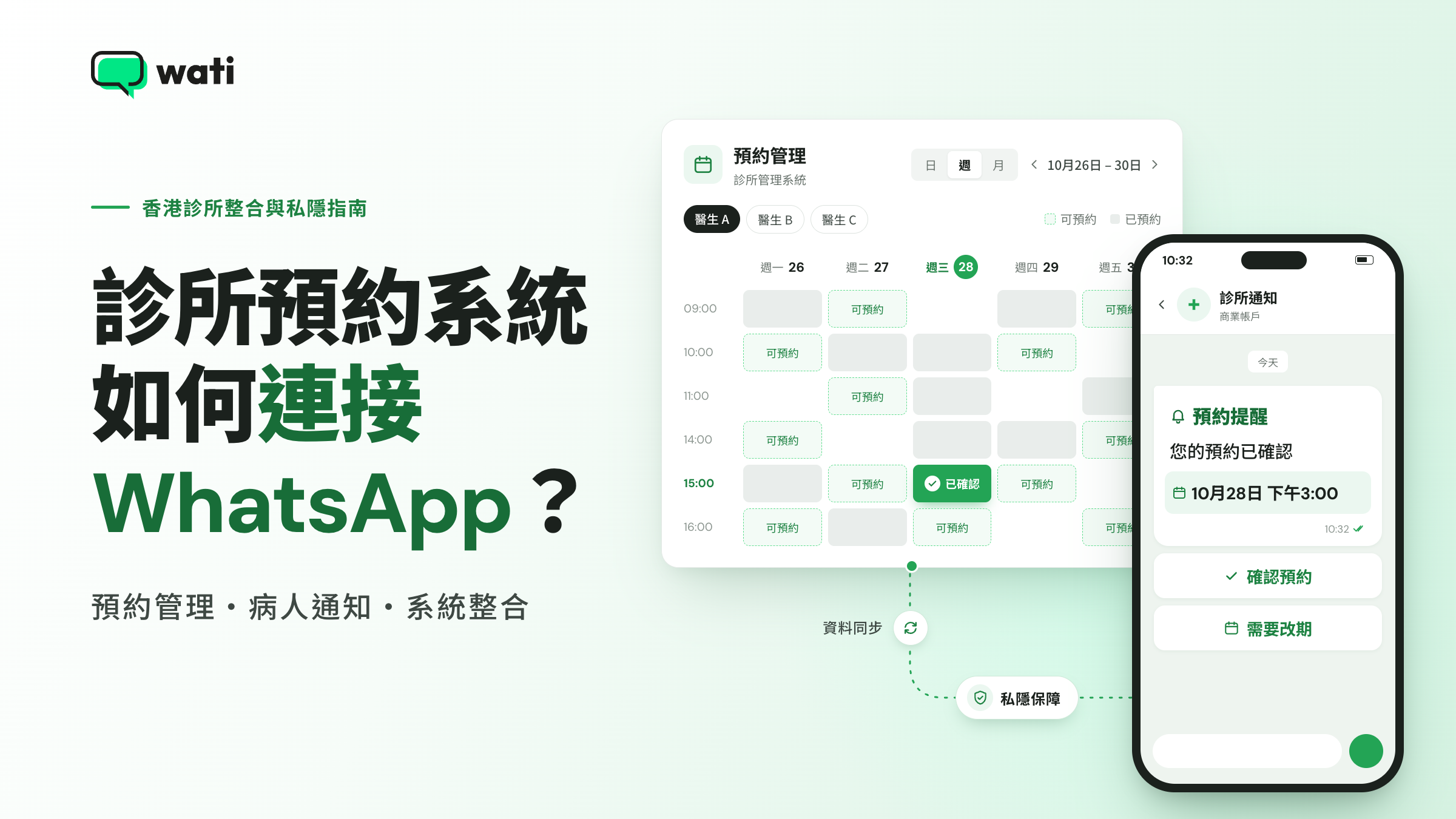 診所預約系統如何連接 WhatsApp？香港診所整合與私隱指南（2026）