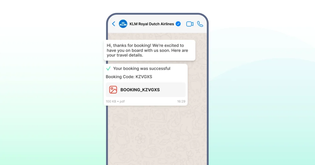 KLM Royal Dutch Airlines campaign to increase online flight bookings.