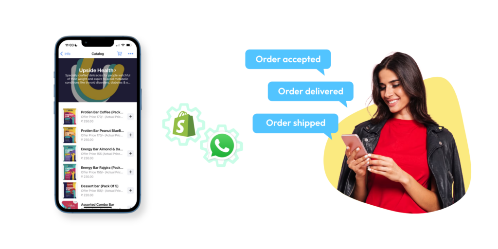 Automated order notifications through Shopify WhatsApp Integration