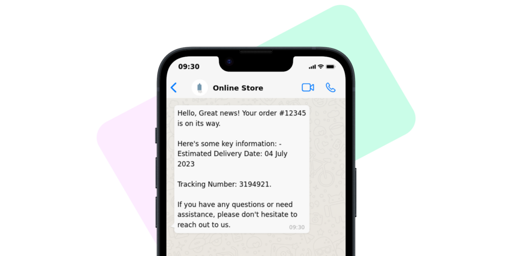 Use Chatbot AI for order tracking updates