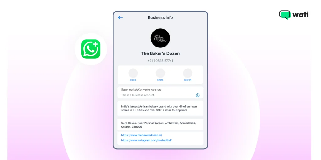 professional business profile of baker's dozen