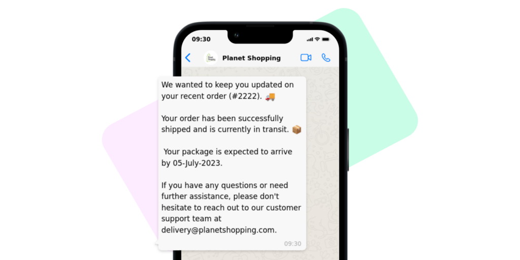 WhatsApp Templates for Order Updates