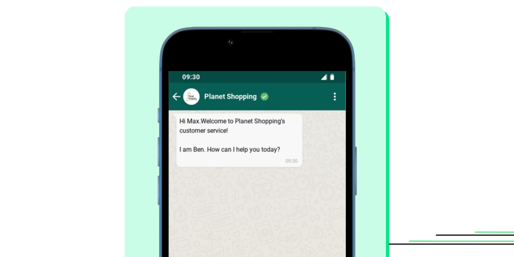 Welcome Messages from Sales On WhatsApp
