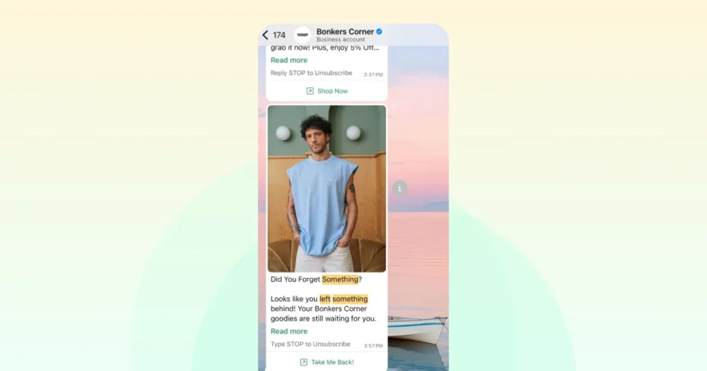 Bonkers Corner using WhatsApp Business API to notify customers about their order shipment and delivery status in real-time.