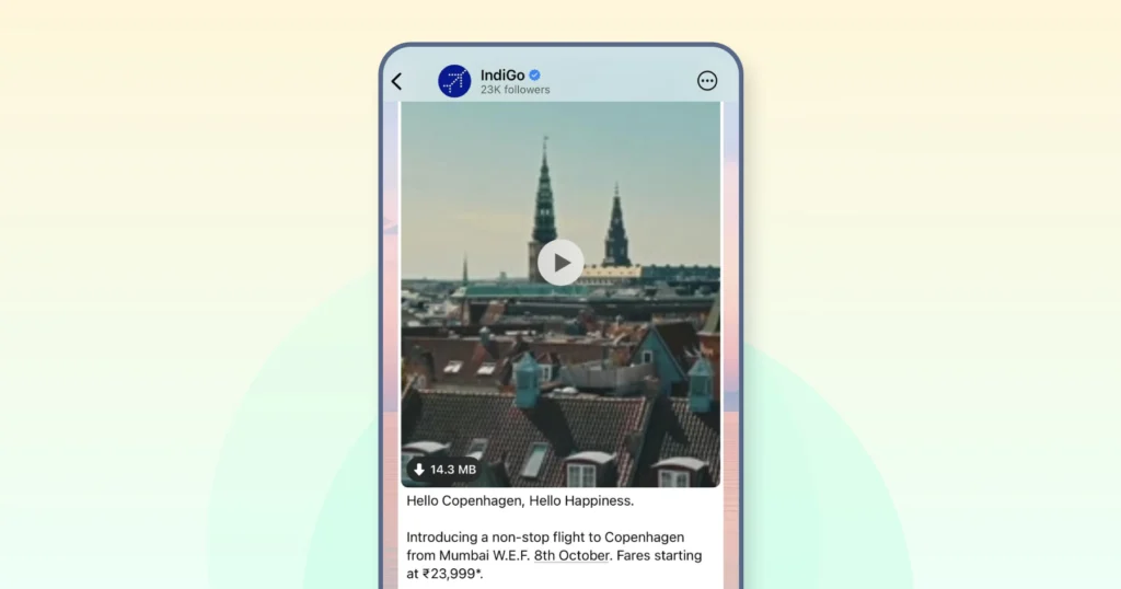 Indigo sharing travel suggestions for Copenhagen 
