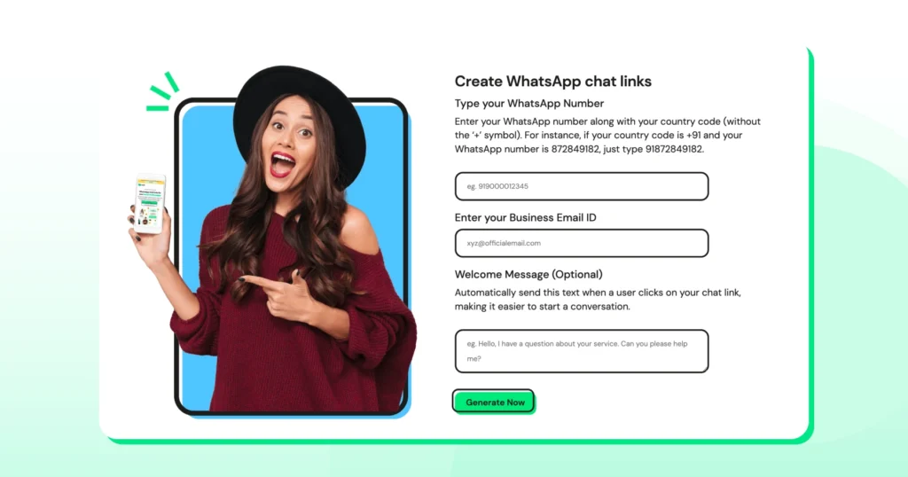 sign up for whatsapp link generator