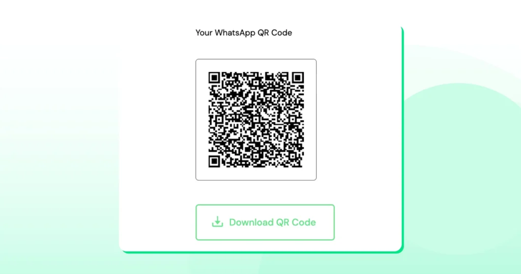 whatsapp qr code for instant registration for customers
