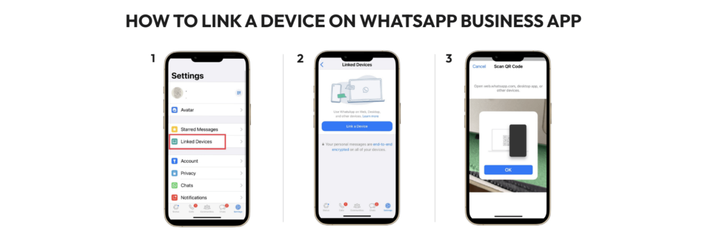 How to link WhatsApp Business on Multiple Devices
