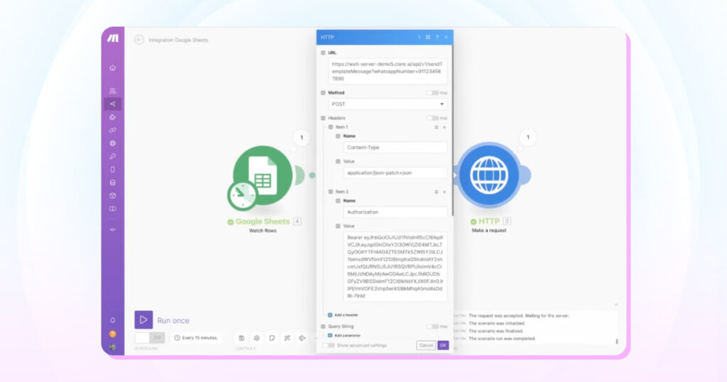 make the dynamic API flow