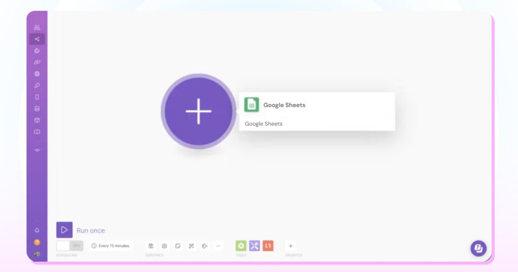 connect google sheets with make