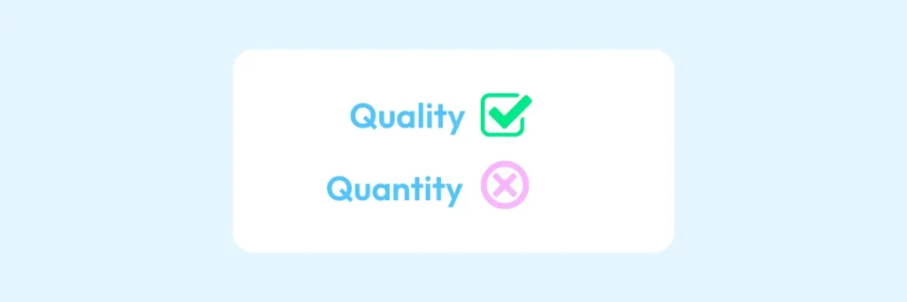 Quality vs Quantity, Quantity