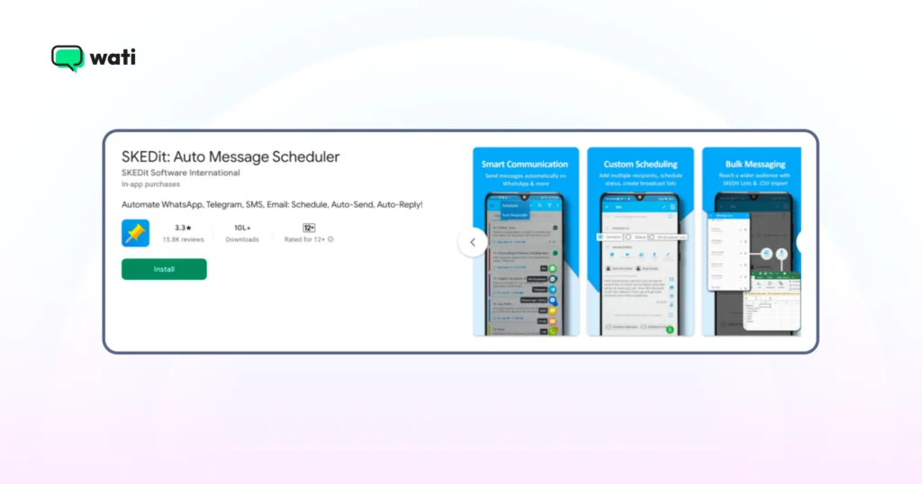 skedit helps you automate communication via multiple channels to reduce your workload.