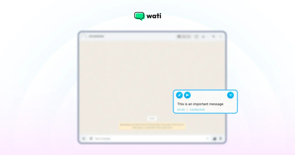 check and edit the message you want to send