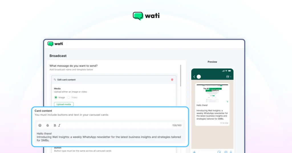 choose a template from the list of pre-designed templates to give more flair to messaging
