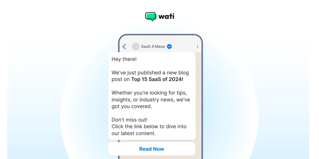 distributing listicle content for more CTRs though WhatsApp broadcasts