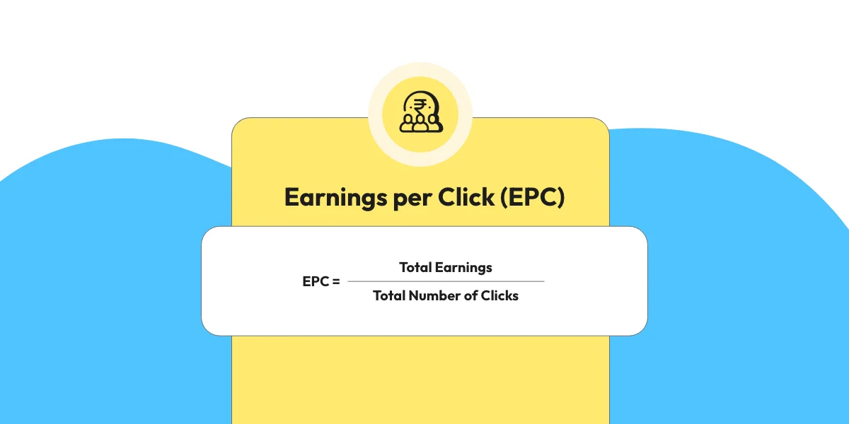 Earnings per Click, EPC, Total earning, total number of clicks, affiliate ads, merchant, affiliate link, affiliate promotional link