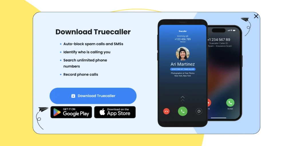 Download Truecaller to send message on WhatsApp without saving number
