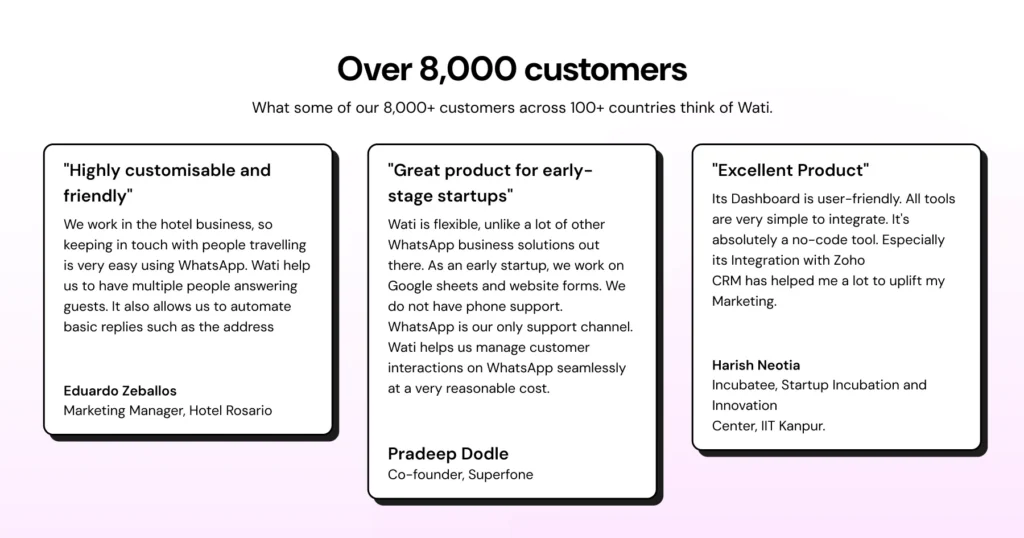 people who have implemented wati for edtech and could scale their online courses easily