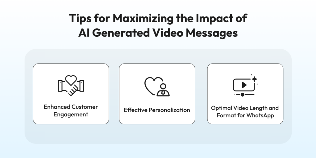 Tips for maximizing the impact of Ai generated video messages